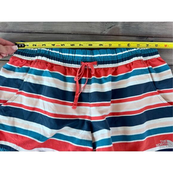 The North Face Class V Blue White Red Striped Water Swim Short Size medium‎ - Picture 8 of 10